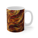 Dachshund Low Poly Warm Jewel Ceramic Mug 11oz | Dog Lover Gift