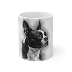 Boston Terrier Cozy Set — 2-Piece Blanket + Mug Gift Set | Charcoal | Tritan
