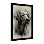 Labrador Retriever Charcoal Portrait Canvas Print | Dog Lover Gift | Pet Wall Art | Lab Decor