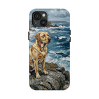 Acrylic Gallery Print Labrador Retriever - Coastal Cliffside | Tough Phone Case — view 7 of 28