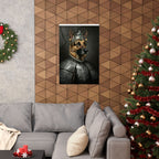 German Shepherd Kings & Queens Royal Portrait Matte Poster, Regal Dog Art Print, German Shepherd Lover Gift, Wall Art
