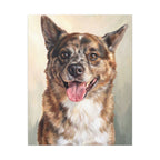 Apollo — Custom Shiba × Pomeranian Portrait Canvas