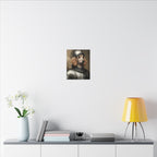 Poodle Medieval Knight Portrait Canvas Wall Art, Regal Dog Painting, Poodle Lover Gift, Stretched Canvas