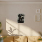 Rottweiler Wall Art, Charcoal Dog Portrait Canvas Print, Rotti Lover Gift, Modern Pet Art Decor