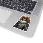 Cavalier King Charles Spaniel Renaissance Royal Portrait Sticker, Dog Portrait Vinyl Decal, Kiss-Cut Sticker, Dog Mom Gift Sticker