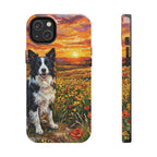 Border Collie Acrylic Gallery Print Sunset Prairie Tough Phone Case | Dog Lover Gift — view 4 of 24