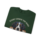 Bernese Mountain Dog Cookie Christmas Sweatshirt, view 3