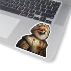 Pomeranian Kings & Queens Royal Portrait Sticker, Dog Portrait Vinyl Decal, Kiss-Cut Sticker, Pomeranian Lover Gift