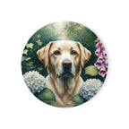 Labrador Retriever Watercolor Garden Peek Gift Set — Mug + Coaster + Sticker | Tritan