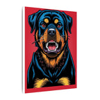 Comic Book Rottweiler Canvas — Bold Dog Wall Art