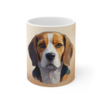 Beagle Low Poly Cool Jewel Ceramic Mug 11oz | Dog Lover Gift