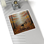 Acrylic German Shepherd - Autumn Woods | Kiss-Cut Stickers