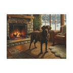 Labrador Retriever Acrylic Painting Canvas Wall Art, Dog Lover Gift, Pet Portrait, Home Decor, Animal Art Print