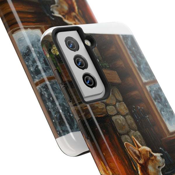 Corgi Phone Case — Acrylic Dog Art | iPhone 17/16/15 & Samsung | Dog Lover Gift — Lifestyle View