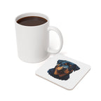 Rottweiler Low Poly Cool Jewel Cork Back Coaster | Dog Lover Gift