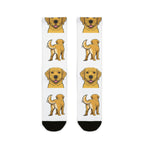 Labrador Retriever Socks | Fun All Over Print Dog Socks | Lab Mom Gift | Cute Crew Socks for Dog Lovers | Stocking Stuffer