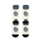 Standard Poodle Socks | Fun All Over Print Dog Socks | Poodle Mom Gift | Cute Crew Socks for Dog Lovers | Stocking Stuffer