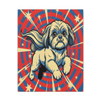 Shih Tzu Comic Book Canvas Art - Dynamic Pop Art Dog Print for Retro Wall Decor