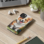 Corgi Watercolor Wildflower Field Phone Case | Premium Dog Prints | Tritan — view 10 of 28