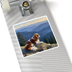 Acrylic Cavalier King Charles Spaniel - Mountain Overlook | Kiss-Cut Stickers