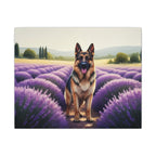 German Shepherd Acrylic Painting Stretched Canvas | Dog Wall Art Decor | Pet Portrait Gift for Dog Lovers | GSD Home Decor | High-Quality Pr