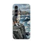 Australian Shepherd Acrylic Gallery Print Coastal Cliffside Phone Case | Premium Dog Prints | Tritan — view 9 of 28