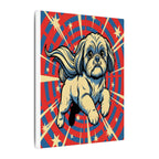 Shih Tzu Comic Book Canvas Art - Dynamic Pop Art Dog Print for Retro Wall Decor