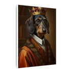 Dachshund Kings & Queens Royal Portrait Canvas Wall Art, Regal Dog Painting, Dachshund Lover Gift, Stretched Canvas