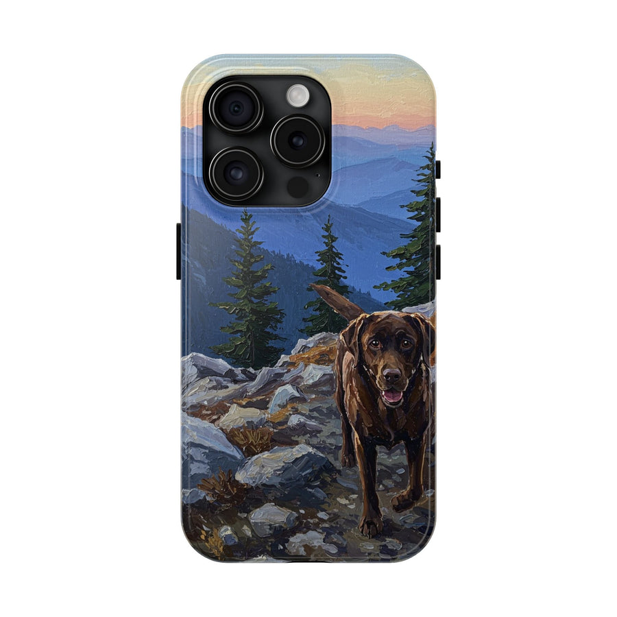 Acrylic Labrador Retriever - Mountain Overlook | Tough Phone Case