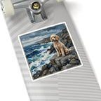 Acrylic Gallery Print Poodle - Coastal Cliffside | Kiss-Cut Stickers — view 9 of 12