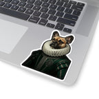 French Bulldog Renaissance Royal Portrait Sticker, Dog Portrait Vinyl Decal, Kiss-Cut Sticker, French Bulldog Lover Gift