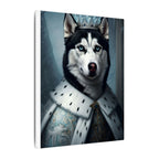 Siberian Husky Renaissance Royal Portrait Canvas Wall Art, Regal Dog Painting, Siberian Husky Lover Gift, Stretched Canvas
