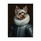 Yorkshire Terrier Renaissance Royal Portrait Matte Poster, Regal Dog Art Print, Yorkshire Terrier Lover Gift, Wall Art