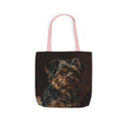 Yorkshire Terrier Tote Bag | Painterly Dog Art Canvas Tote | Yorkie Mom Gift | Dog Lover Market Bag | Pet Portrait Accessory