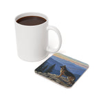 Acrylic German Shepherd - Mountain Overlook | Cork Back Coaster