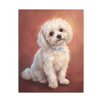 Maltese — Painted Portrait Canvas (Style B)