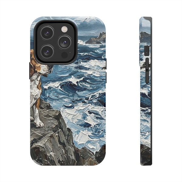 Acrylic Gallery Print Beagle - Coastal Cliffside | Tough Phone Case