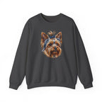Yorkshire Terrier Sweatshirt | Painterly Dog Art Crewneck | Yorkie Mom Gift | Cozy Pullover for Dog Lovers | Pet Portrait Apparel