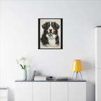Bernese Mountain Dog Charcoal Portrait Canvas Print | Berner Wall Art | Dog Lover Gift | Pet Decor Home Art