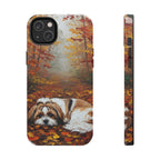 Acrylic Shih Tzu - Autumn Woods | Tough Phone Case