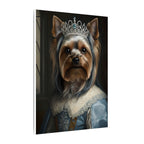 Yorkshire Terrier Kings & Queens Royal Portrait Canvas Wall Art, Regal Dog Painting, Yorkshire Terrier Lover Gift, Stretched Canvas