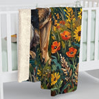 German Shepherd Acrylic Gallery Print Sunset Prairie Throw Blanket | Premium Dog Prints | Tritan — detail view