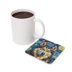 Siberian Husky Coaster Post-Impressionist Oil Painting | Dog Art Gift | Husky Decor for Dog Lovers