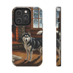 Acrylic Siberian Husky - Winter Hearth | Tough Phone Case