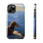Dachshund Phone Case — Acrylic Dog Art | iPhone 17/16/15 & Samsung | Dog Lover Gift