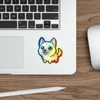 Chibi German Shepherd Holo Sticker | Tritan