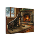 Great Dane Canvas Wall Art | Dog Lover Gift | Acrylic Painting Style | Pet Portrait Home Decor | Stretched Canvas Print