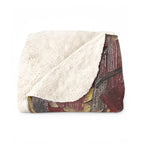 German Shorthaired Pointer Acrylic Painting Sherpa Fleece Blanket — view 5
