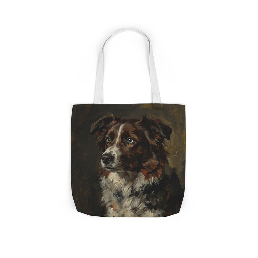 Border Collie Tote Bag | Painterly Dog Art Canvas Tote | Border Collie Mom Gift | Dog Lover Market Bag | Pet Portrait Accessory