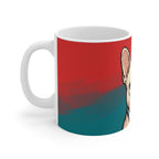 French Bulldog Comic Pop Art Ceramic Mug 11oz | Premium Dog Art | Tritan